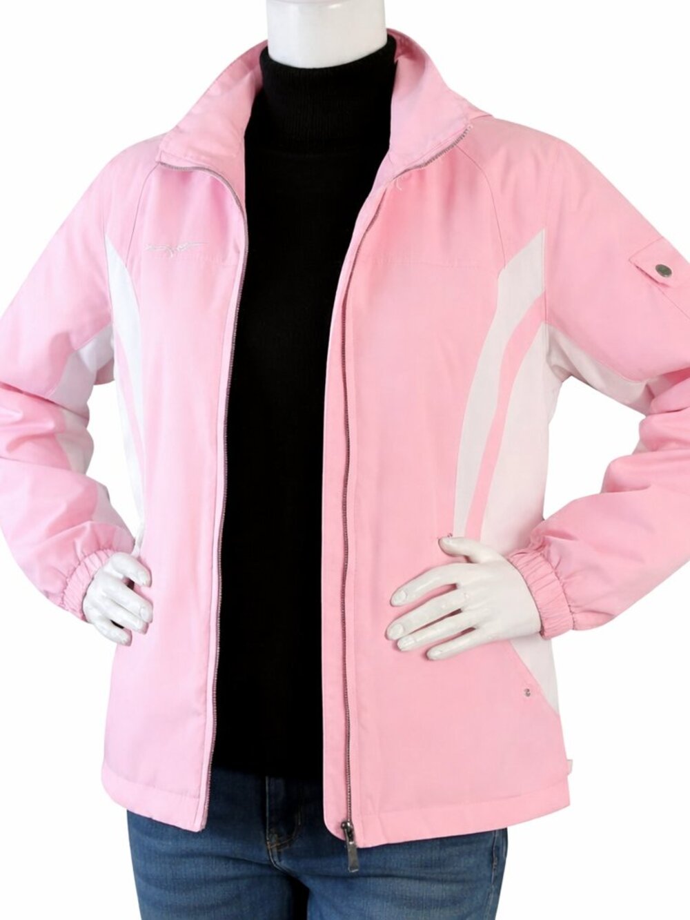 ZeroXposur Womens Jacket Large Pink Lightweight Full Zip  Windbreaker Coat